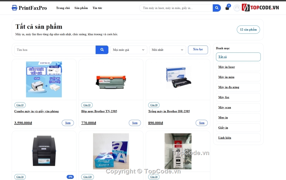 thiết bị,Website bán thiết bị,in ấn
